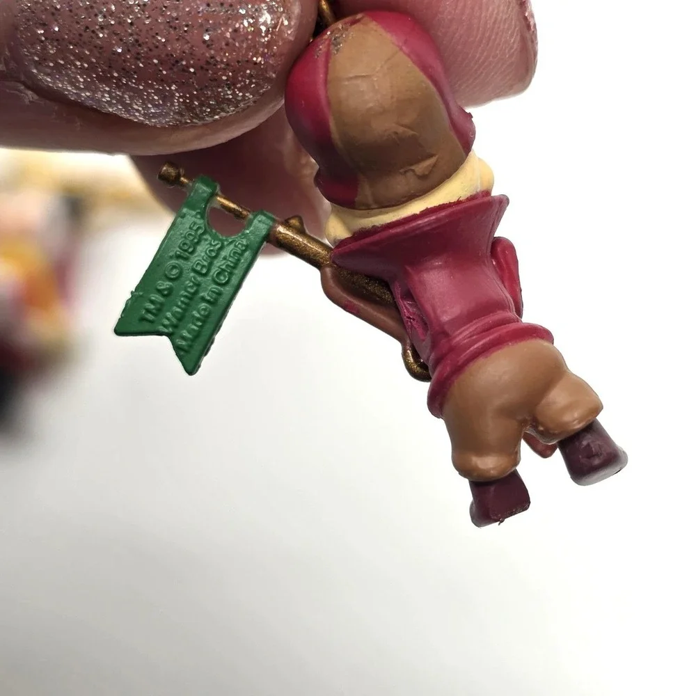 VTG 1995 Ornaments Mini Pepe Le Pew Porky Pig Bugs Bunny Mickey Mouse Elmer Fudd